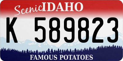 ID license plate K589823