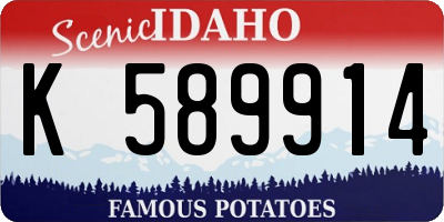 ID license plate K589914