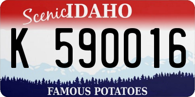 ID license plate K590016