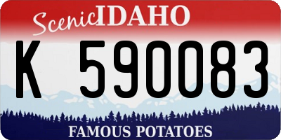 ID license plate K590083