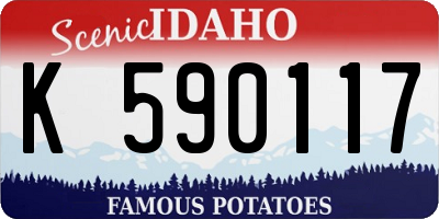 ID license plate K590117