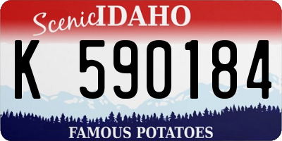 ID license plate K590184
