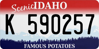 ID license plate K590257