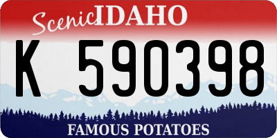 ID license plate K590398