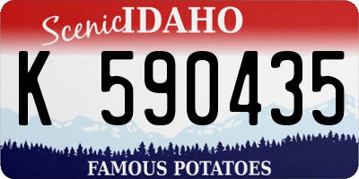 ID license plate K590435