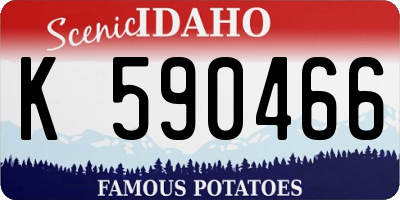 ID license plate K590466