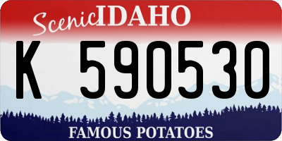 ID license plate K590530