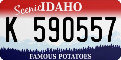 ID license plate K590557