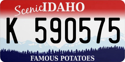 ID license plate K590575
