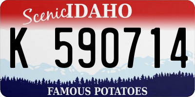 ID license plate K590714