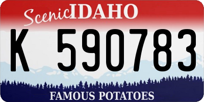 ID license plate K590783