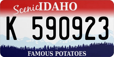 ID license plate K590923