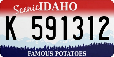 ID license plate K591312