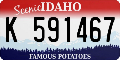 ID license plate K591467