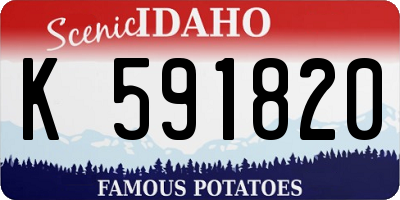 ID license plate K591820