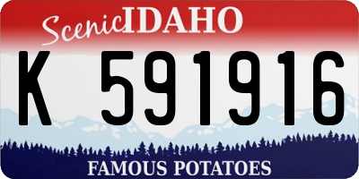 ID license plate K591916
