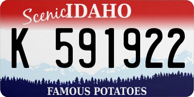 ID license plate K591922