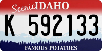 ID license plate K592133