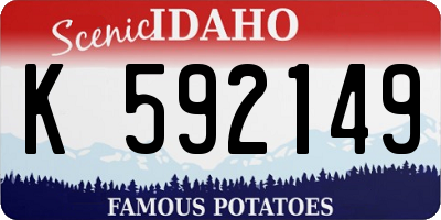 ID license plate K592149