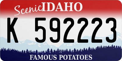 ID license plate K592223