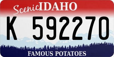 ID license plate K592270