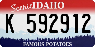 ID license plate K592912