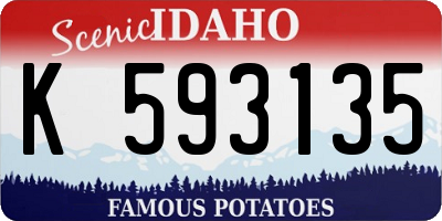 ID license plate K593135