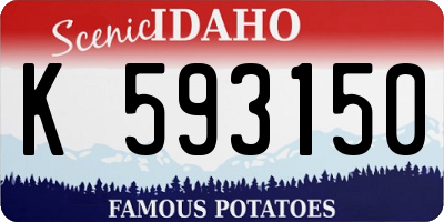ID license plate K593150
