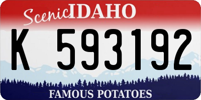 ID license plate K593192