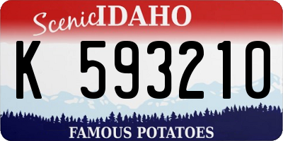 ID license plate K593210