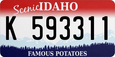 ID license plate K593311