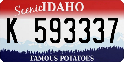 ID license plate K593337