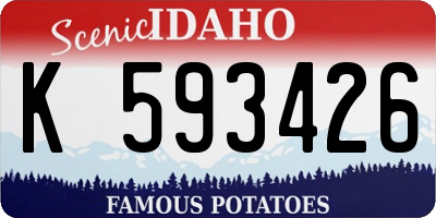 ID license plate K593426