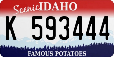 ID license plate K593444