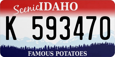 ID license plate K593470