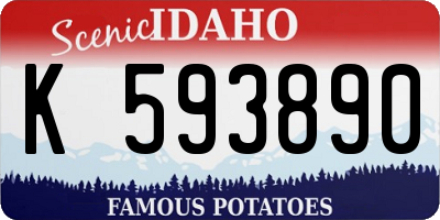 ID license plate K593890