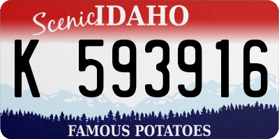 ID license plate K593916