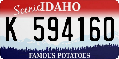 ID license plate K594160