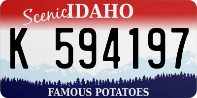 ID license plate K594197
