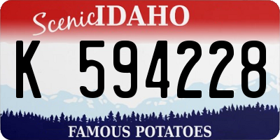 ID license plate K594228