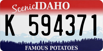 ID license plate K594371