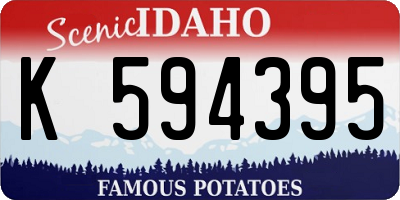 ID license plate K594395