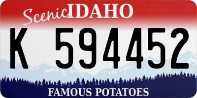ID license plate K594452