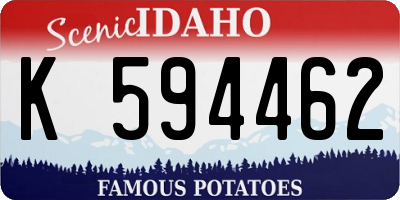 ID license plate K594462