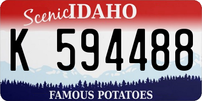 ID license plate K594488