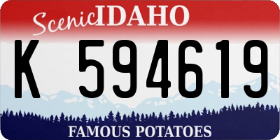 ID license plate K594619