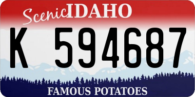 ID license plate K594687