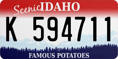 ID license plate K594711