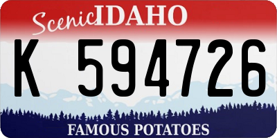 ID license plate K594726