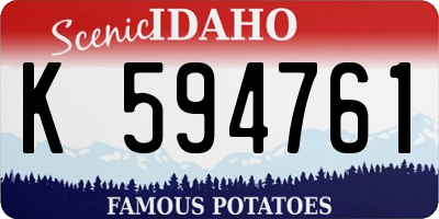 ID license plate K594761